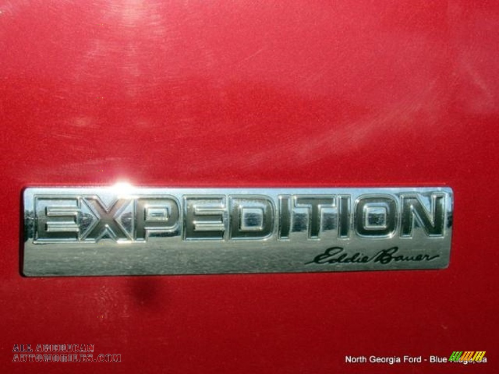 2007 Expedition Eddie Bauer 4x4 - Redfire Metallic / Charcoal Black/Camel photo #40