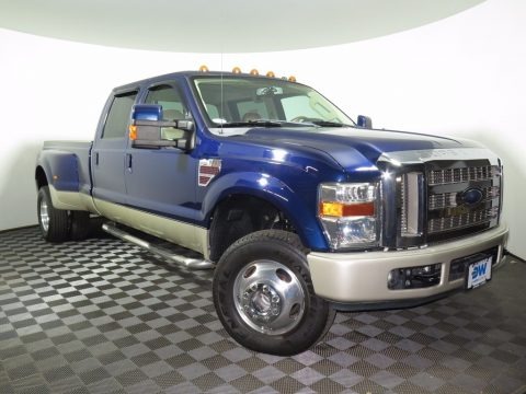 f350 duty super ranch king ford dually cab 4x4 crew 2008 metallic pearl dark lariat chaparral brown tri platinum coat