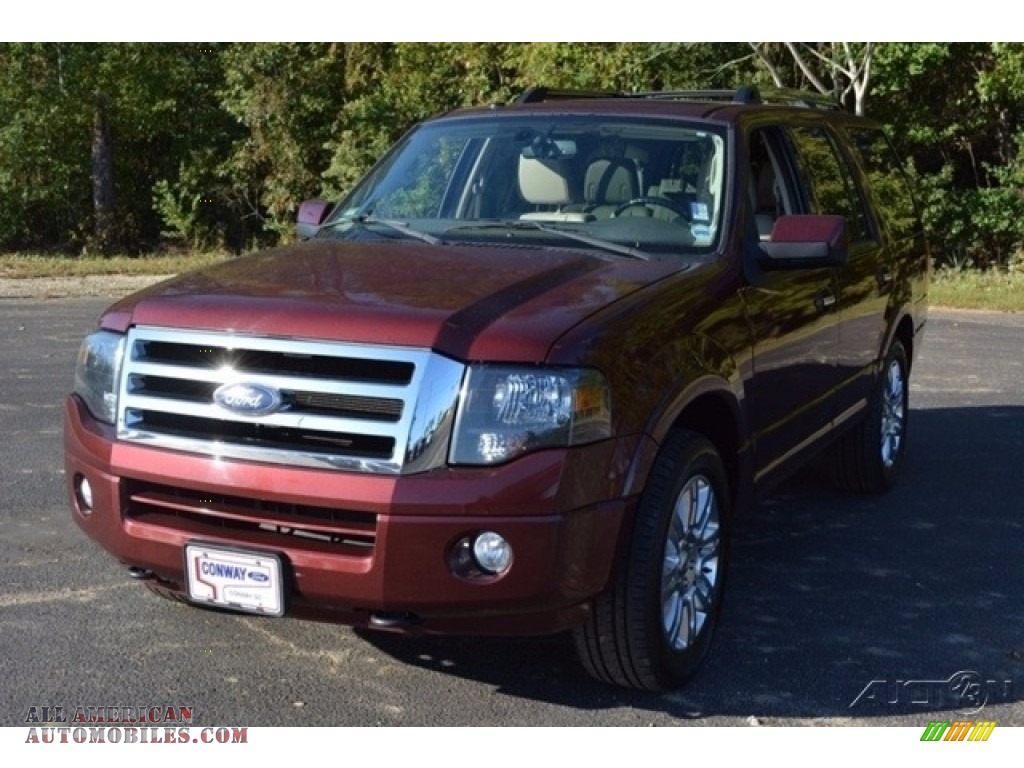 2011 Expedition Limited 4x4 - Royal Red Metallic / Stone photo #12