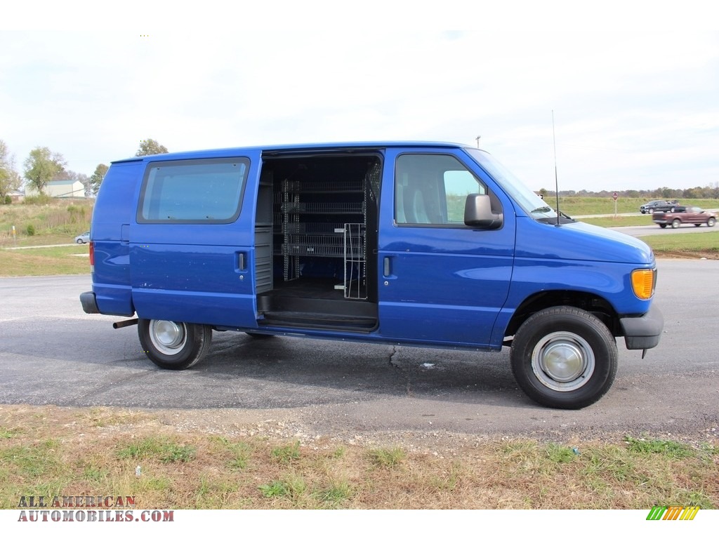 2004 E Series Van E250 Commercial - True Blue Metallic / Medium Flint photo #1