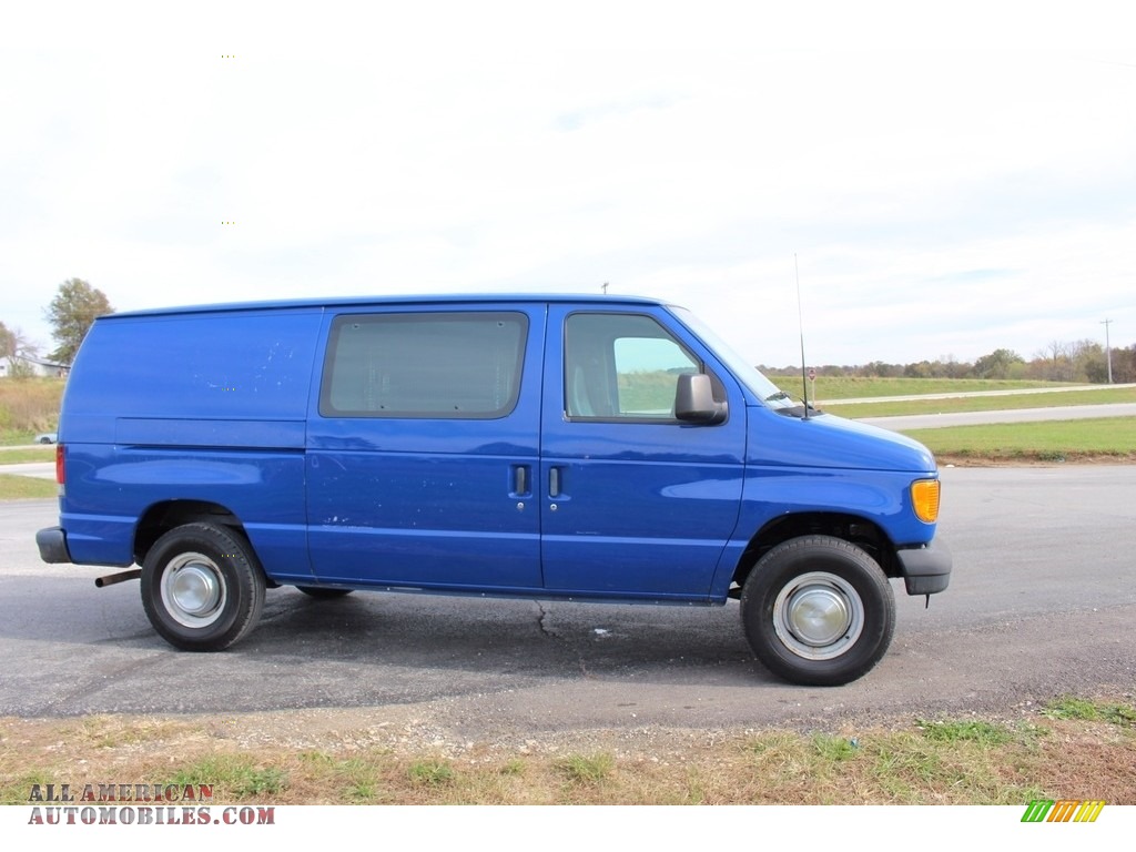 2004 E Series Van E250 Commercial - True Blue Metallic / Medium Flint photo #2