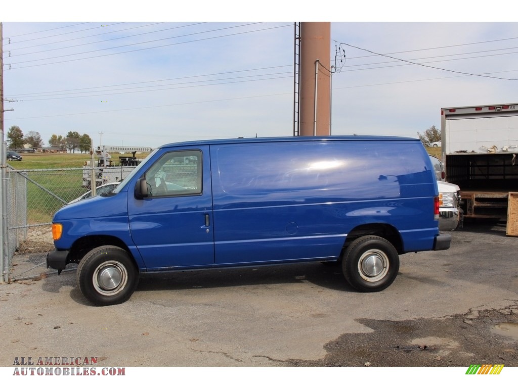 2004 E Series Van E250 Commercial - True Blue Metallic / Medium Flint photo #14