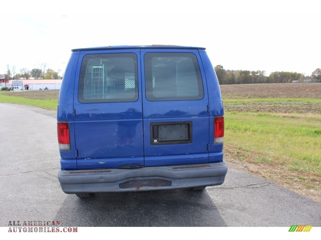 2004 E Series Van E250 Commercial - True Blue Metallic / Medium Flint photo #15