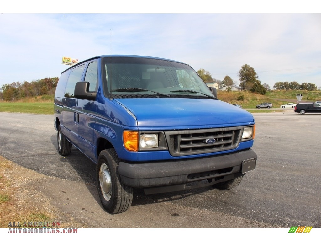 2004 E Series Van E250 Commercial - True Blue Metallic / Medium Flint photo #20