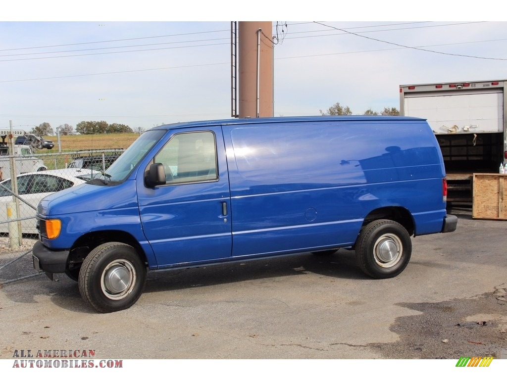 2004 E Series Van E250 Commercial - True Blue Metallic / Medium Flint photo #41