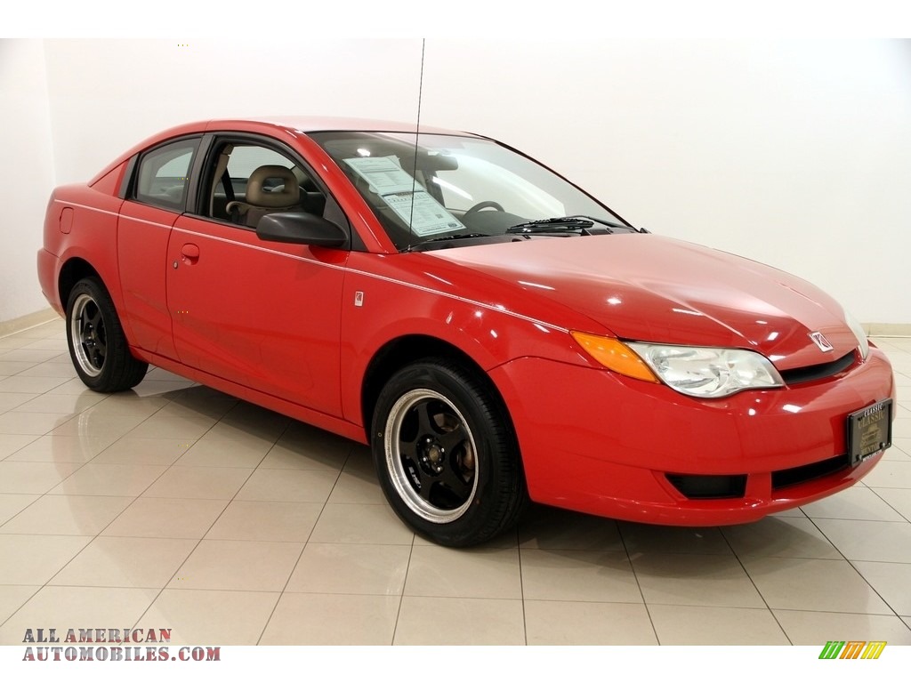 Chili Pepper Red / Tan Saturn ION 2 Quad Coupe