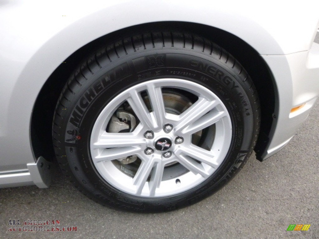 2014 Mustang V6 Premium Convertible - Ingot Silver / Charcoal Black photo #2