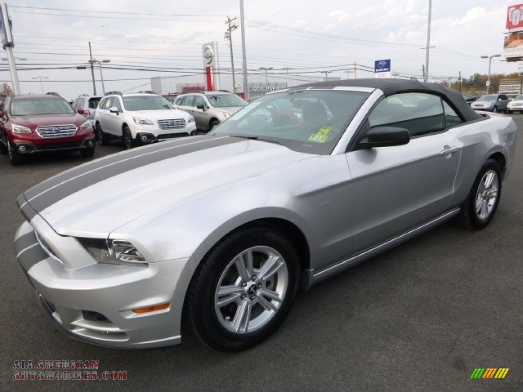 2014 Mustang V6 Premium Convertible - Ingot Silver / Charcoal Black photo #11
