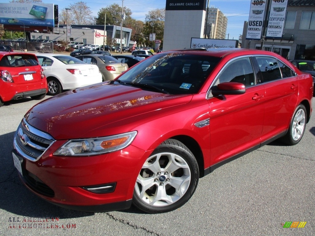 2011 Taurus SEL AWD - Red Candy / Charcoal Black photo #2