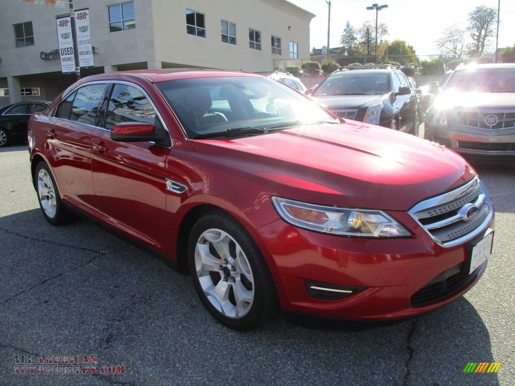 2011 Taurus SEL AWD - Red Candy / Charcoal Black photo #8