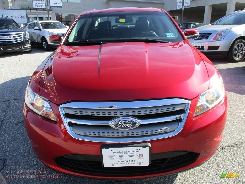 2011 Taurus SEL AWD - Red Candy / Charcoal Black photo #9