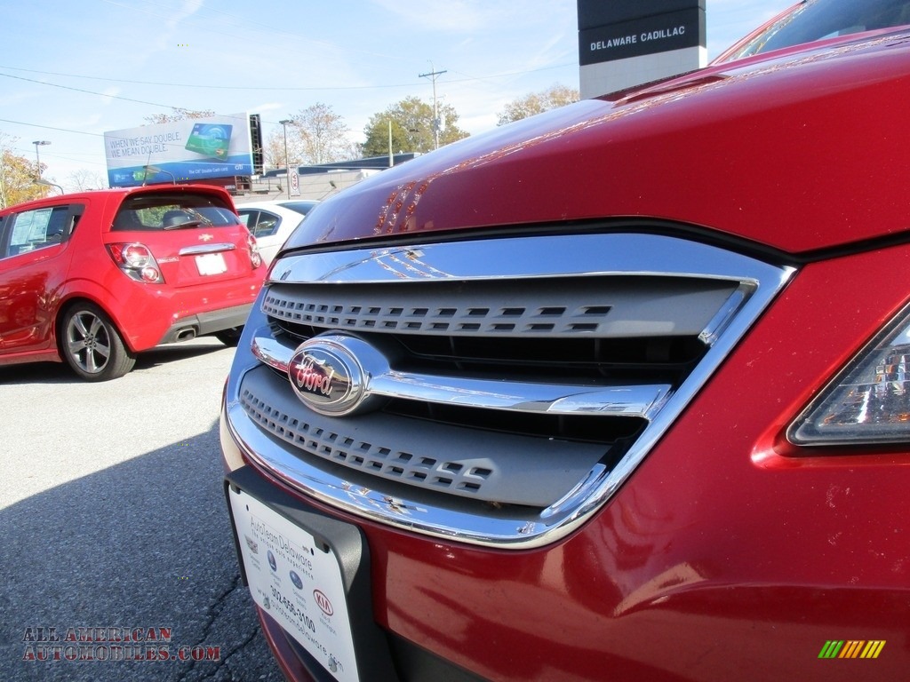 2011 Taurus SEL AWD - Red Candy / Charcoal Black photo #22