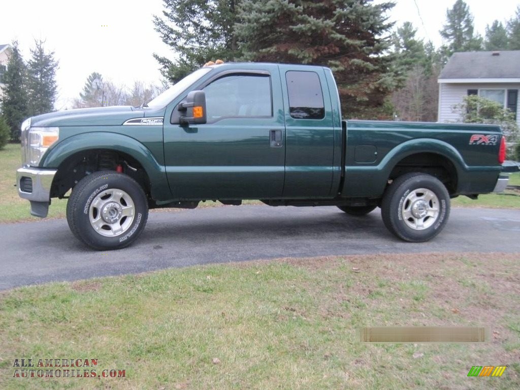 Forest Green Metallic / Steel Ford F250 Super Duty XLT SuperCab 4x4