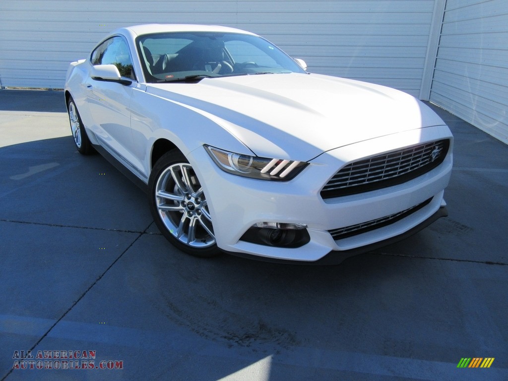 White Platinum / Ebony Ford Mustang Ecoboost Coupe