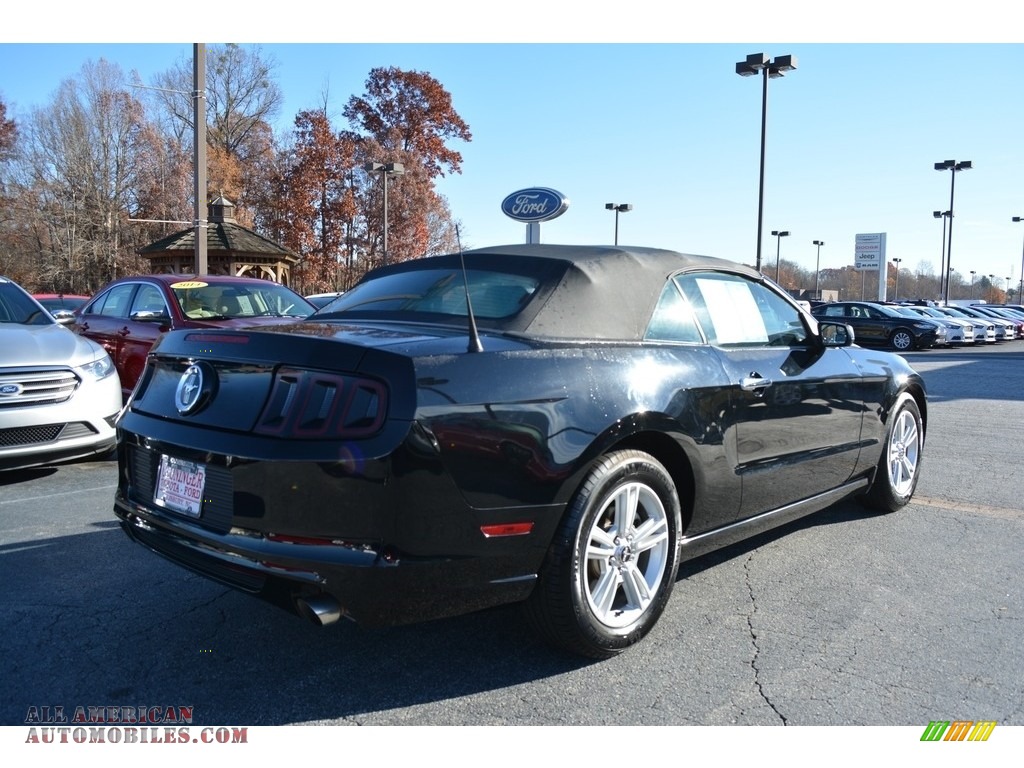 2014 Mustang V6 Convertible - Black / Charcoal Black photo #3