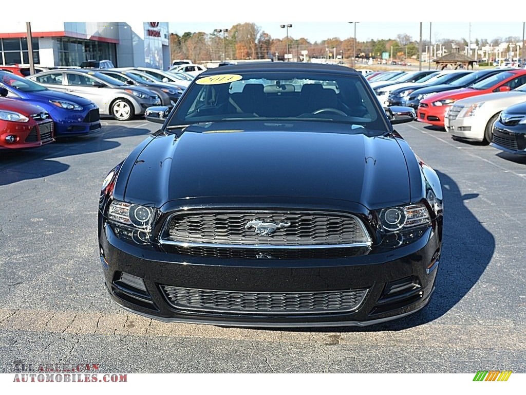 2014 Mustang V6 Convertible - Black / Charcoal Black photo #23