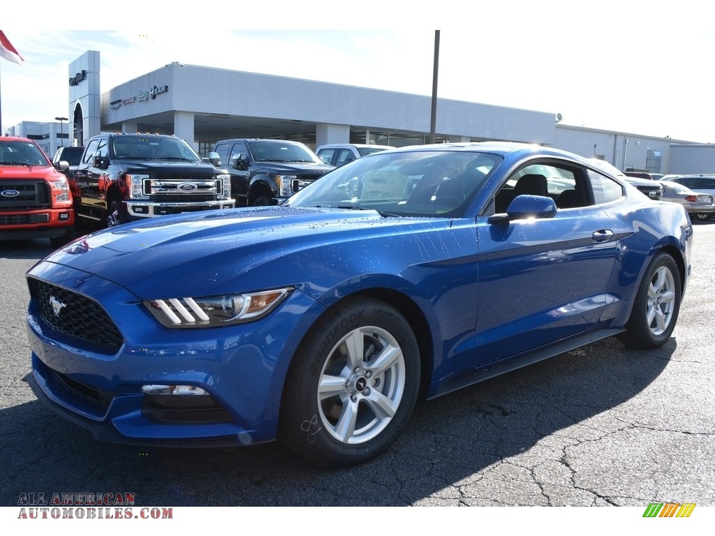 2017 Mustang V6 Coupe - Lightning Blue / Ebony photo #3