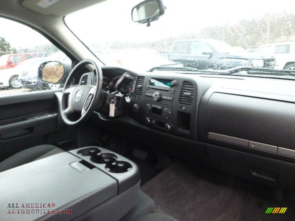 2013 Sierra 1500 SLE Extended Cab 4x4 - Quicksilver Metallic / Ebony photo #11