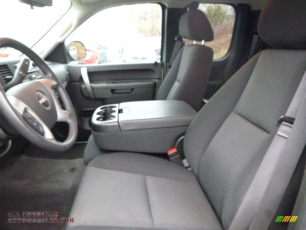 2013 Sierra 1500 SLE Extended Cab 4x4 - Quicksilver Metallic / Ebony photo #15