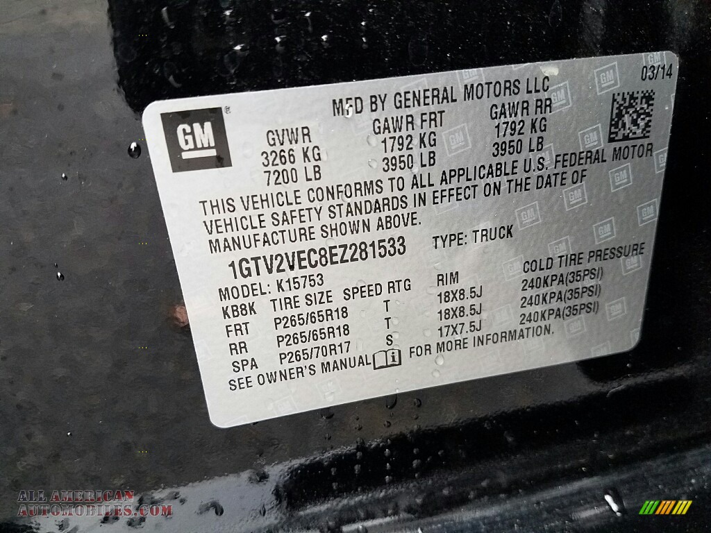 2014 Sierra 1500 SLT Double Cab 4x4 - Onyx Black / Jet Black photo #19