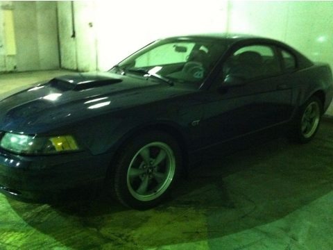 True Blue Metallic 2001 Ford Mustang GT Coupe