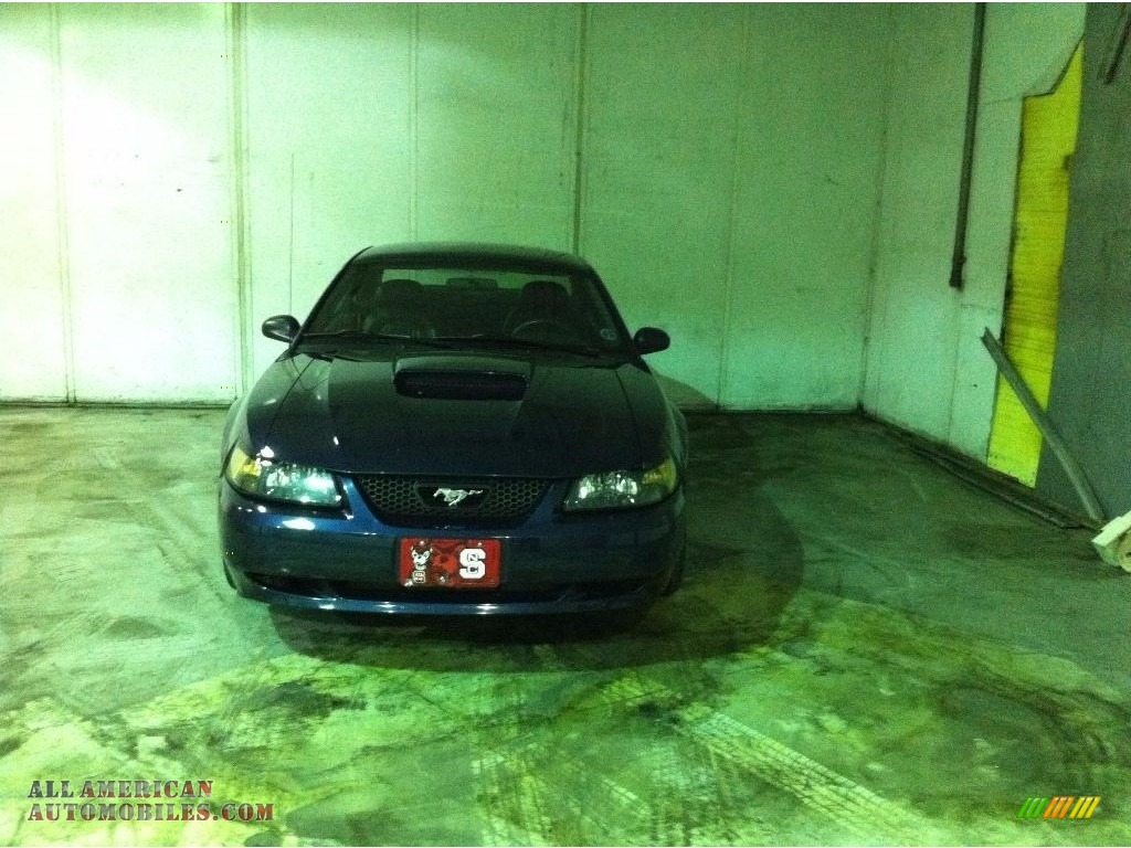 2001 Mustang GT Coupe - True Blue Metallic / Dark Charcoal photo #6