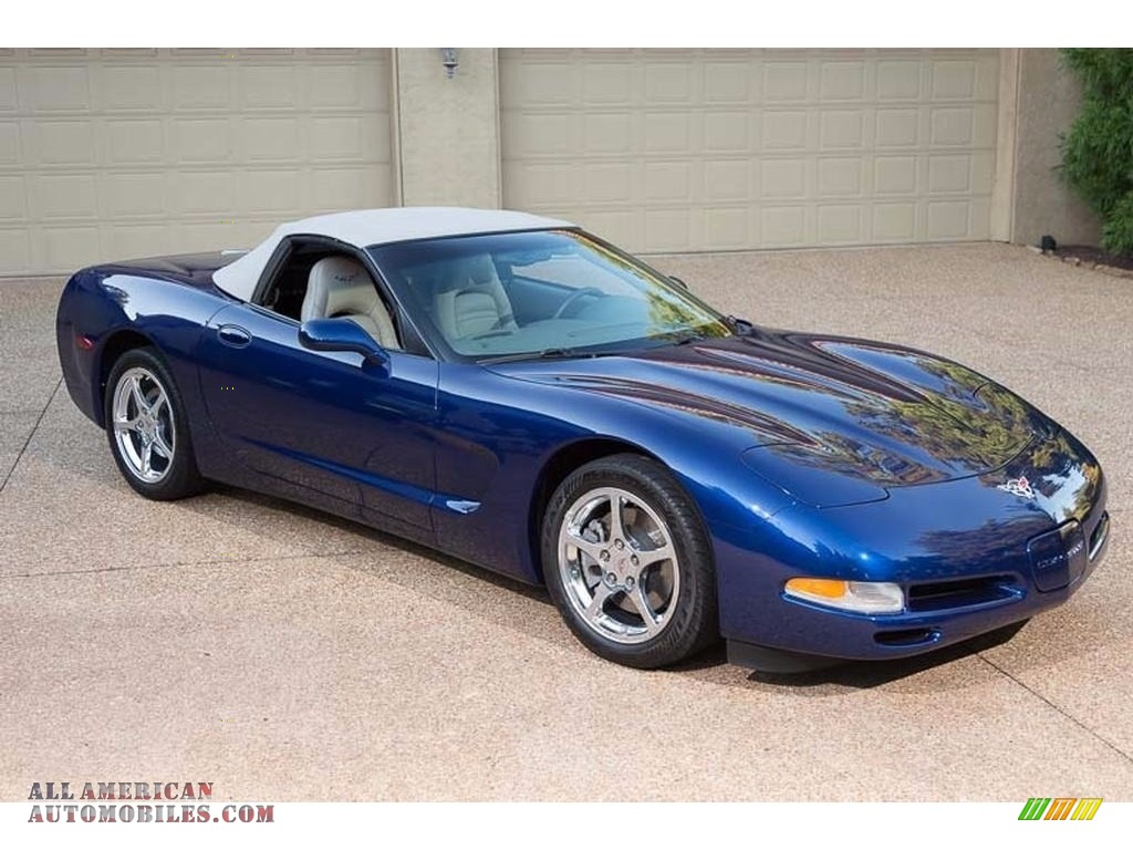 2004 Corvette Convertible - LeMans Blue Metallic / Shale photo #1