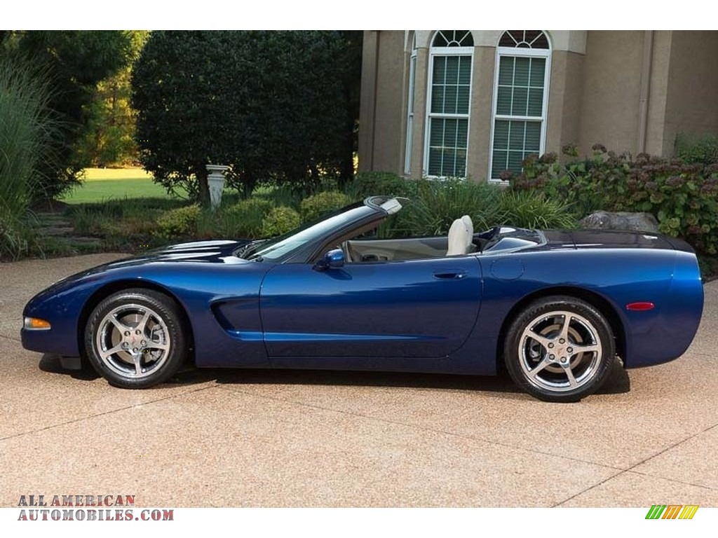 2004 Corvette Convertible - LeMans Blue Metallic / Shale photo #7
