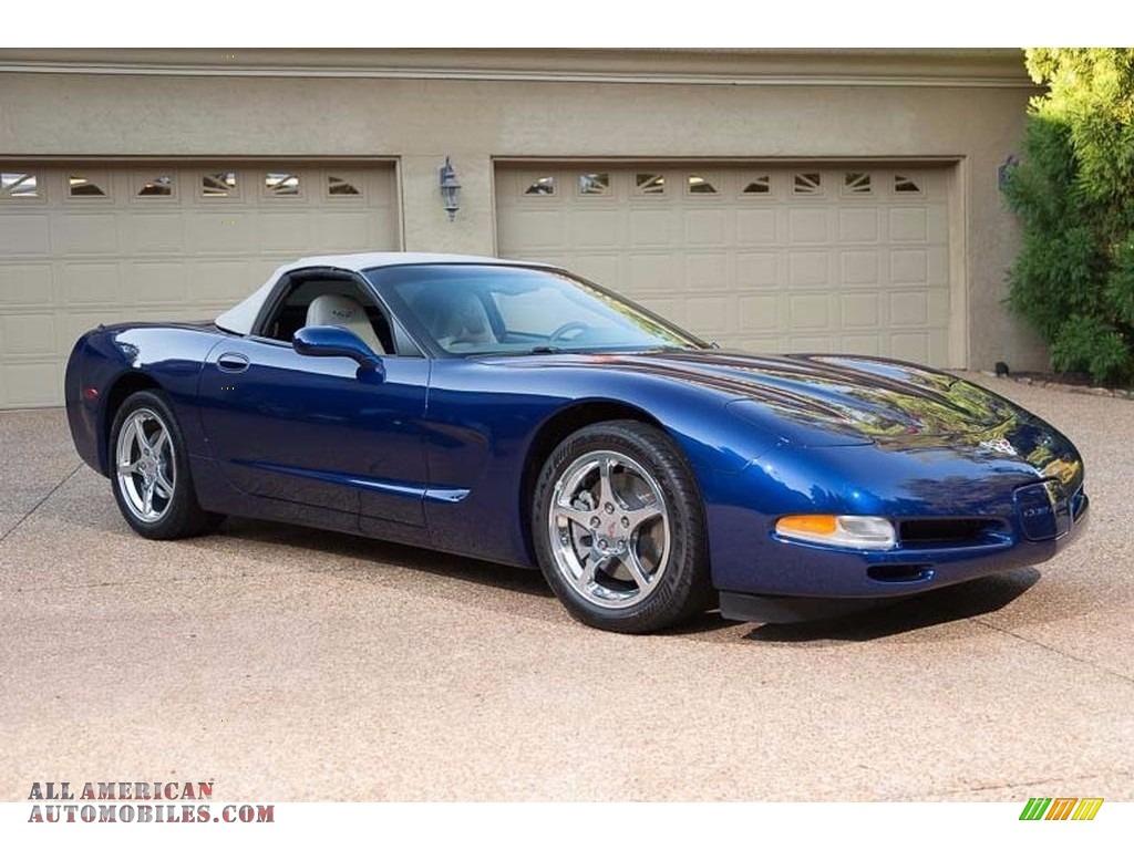 2004 Corvette Convertible - LeMans Blue Metallic / Shale photo #10