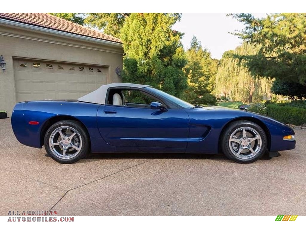 2004 Corvette Convertible - LeMans Blue Metallic / Shale photo #11