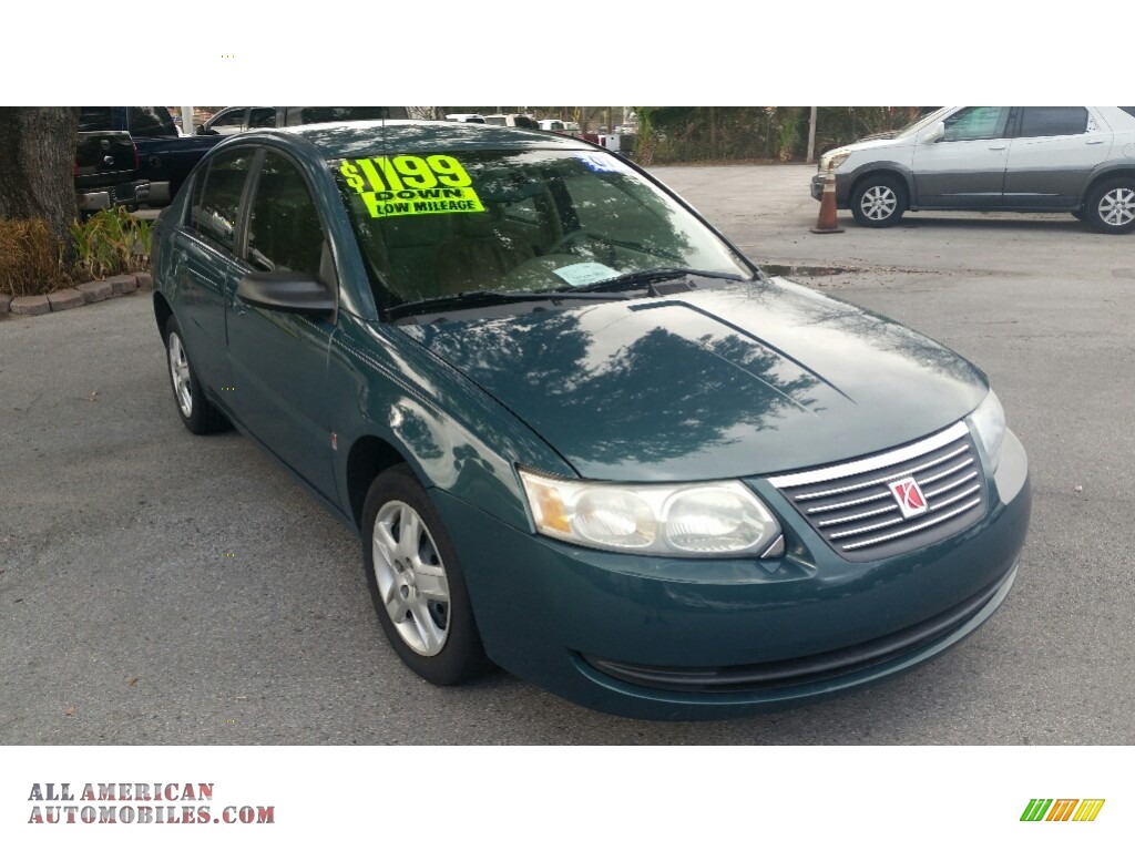 2007 ION 2 Sedan - Cypress Green / Tan photo #1