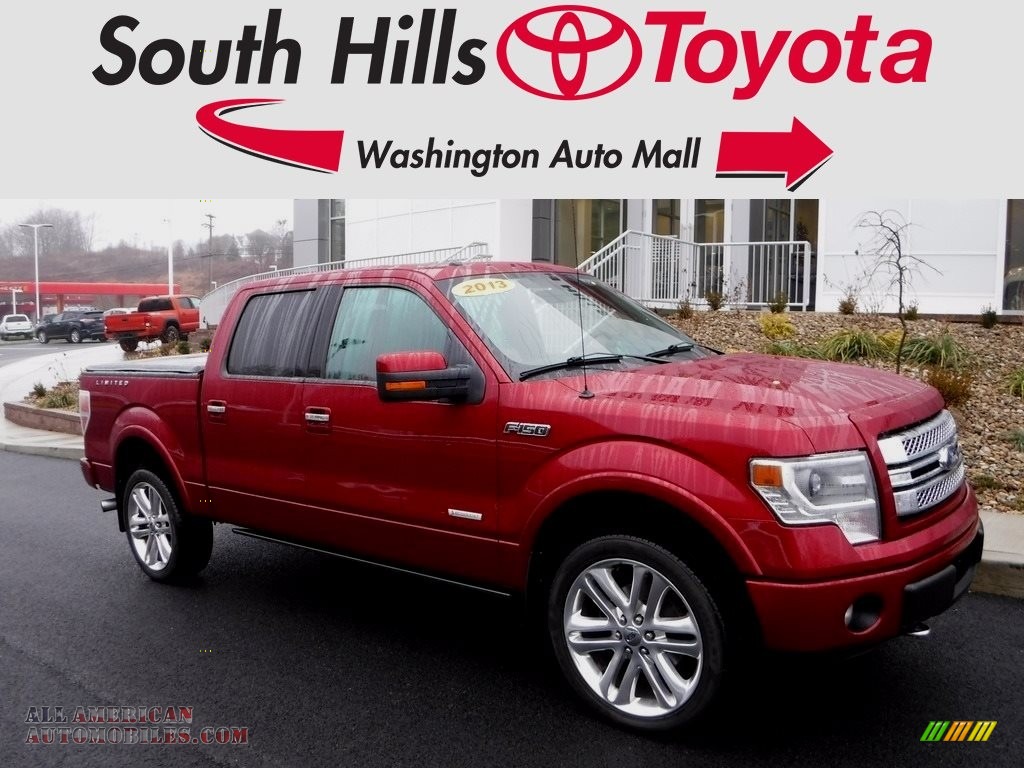 2013 F150 Limited SuperCrew 4x4 - Ruby Red Metallic / FX Sport Appearance Black/Red photo #1