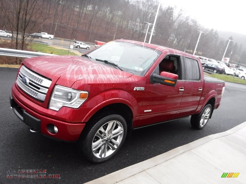 2013 F150 Limited SuperCrew 4x4 - Ruby Red Metallic / FX Sport Appearance Black/Red photo #9