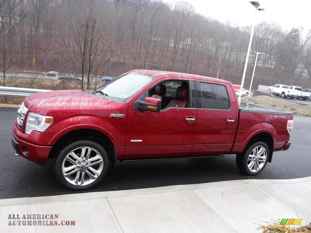 2013 F150 Limited SuperCrew 4x4 - Ruby Red Metallic / FX Sport Appearance Black/Red photo #10