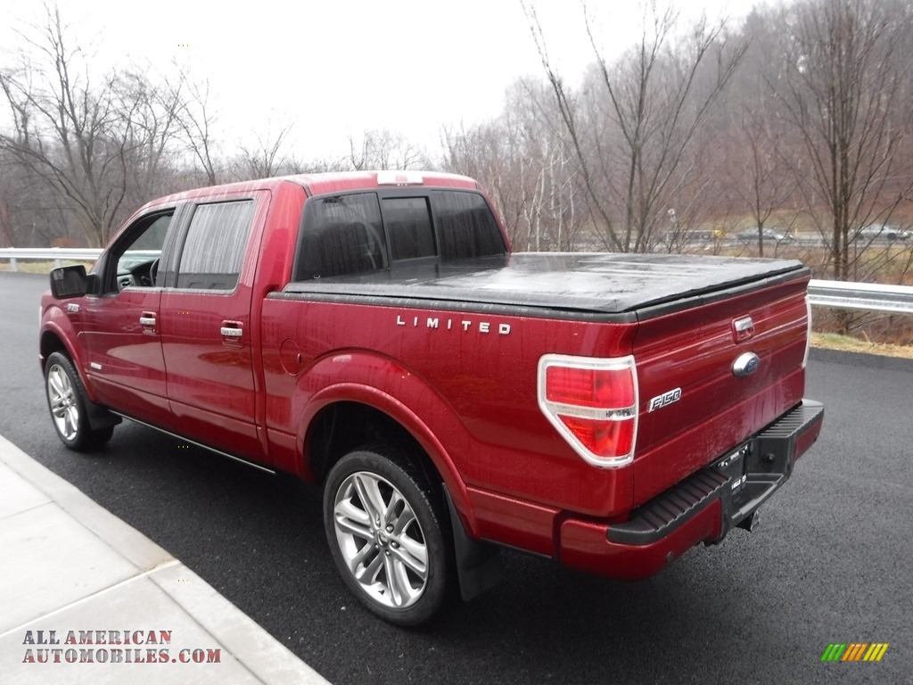 2013 F150 Limited SuperCrew 4x4 - Ruby Red Metallic / FX Sport Appearance Black/Red photo #11