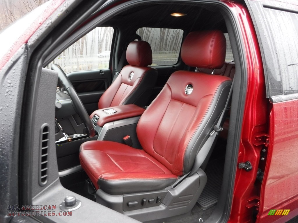2013 F150 Limited SuperCrew 4x4 - Ruby Red Metallic / FX Sport Appearance Black/Red photo #17