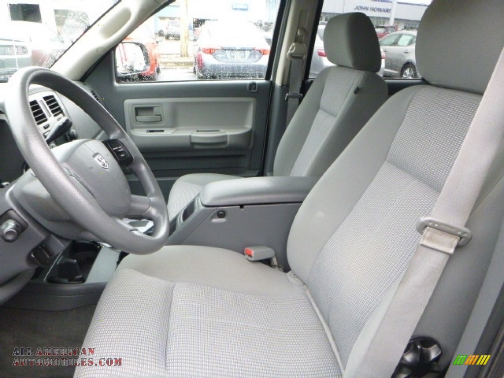 2007 Dakota SLT Quad Cab 4x4 - Bright Silver Metallic / Medium Slate Gray photo #13
