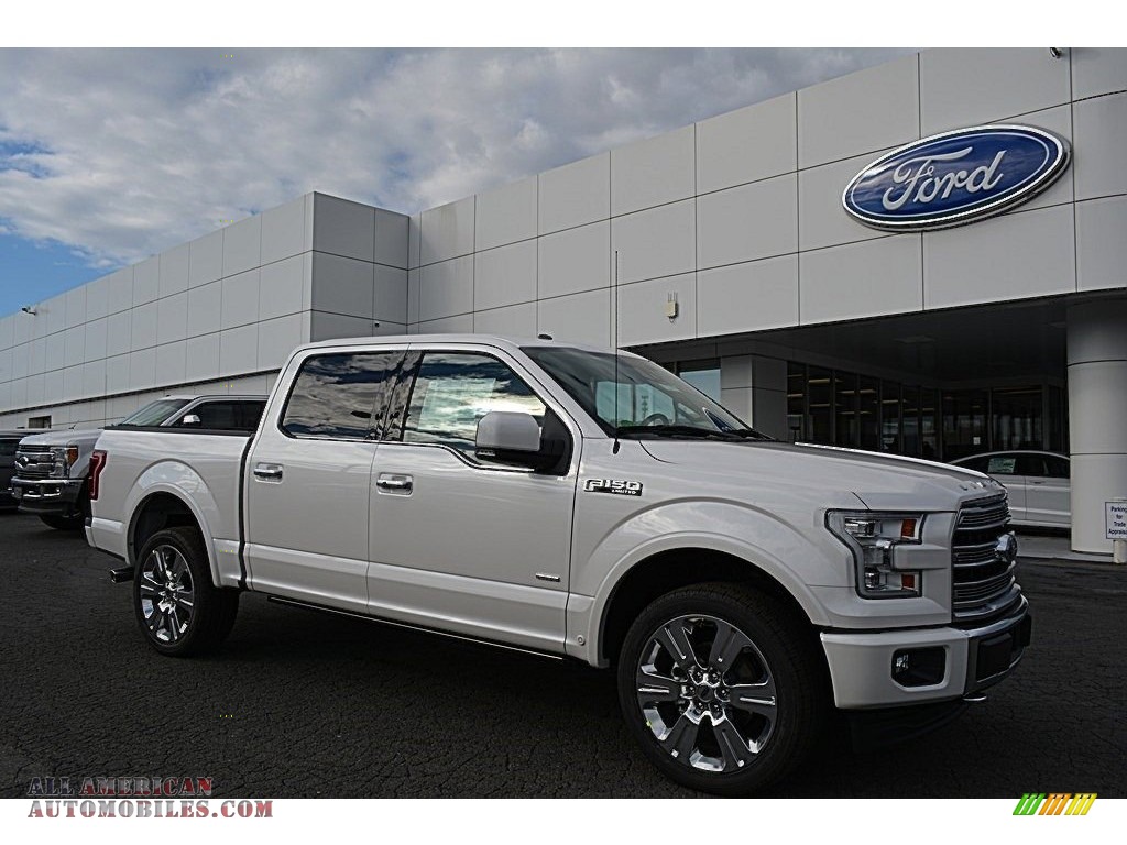 White Platinum / Limited Black/Mojave Ford F150 Limited SuperCrew 4x4