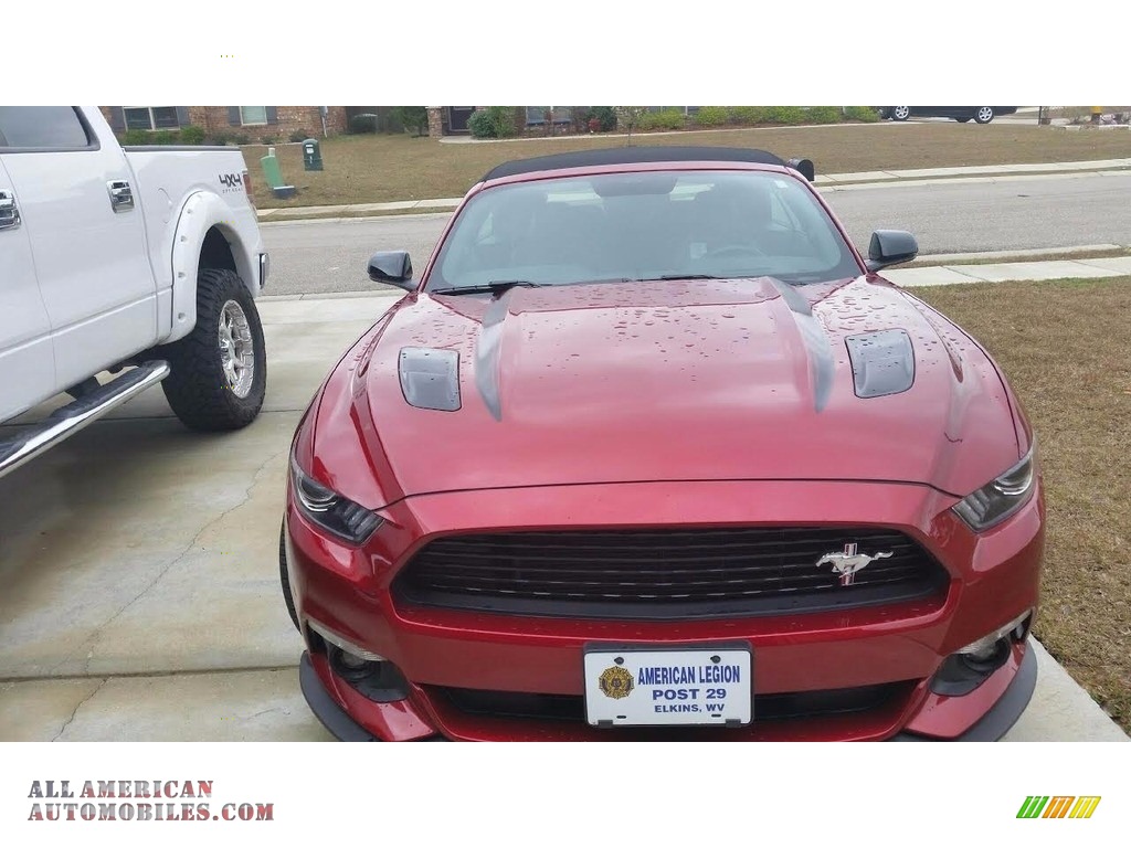 2016 Mustang GT/CS California Special Convertible - Ruby Red Metallic / California Special Ebony Black/Miko Suede photo #4