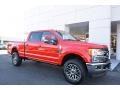 Ford F350 Super Duty Lariat Crew Cab 4x4 Race Red photo #1