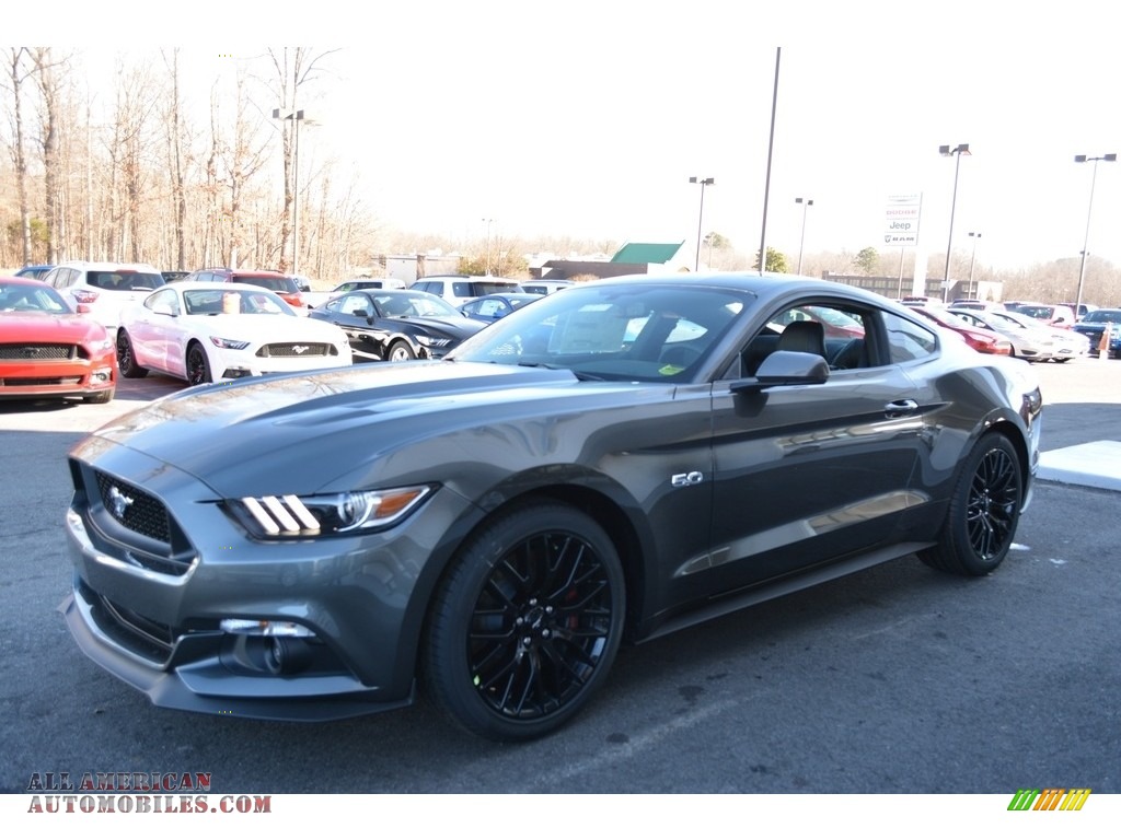 2017 Mustang GT Premium Coupe - Magnetic / Ebony photo #3