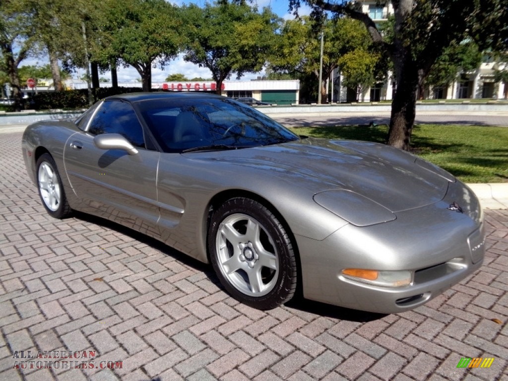 1999 Corvette Coupe - Light Pewter Metallic / Light Oak photo #36