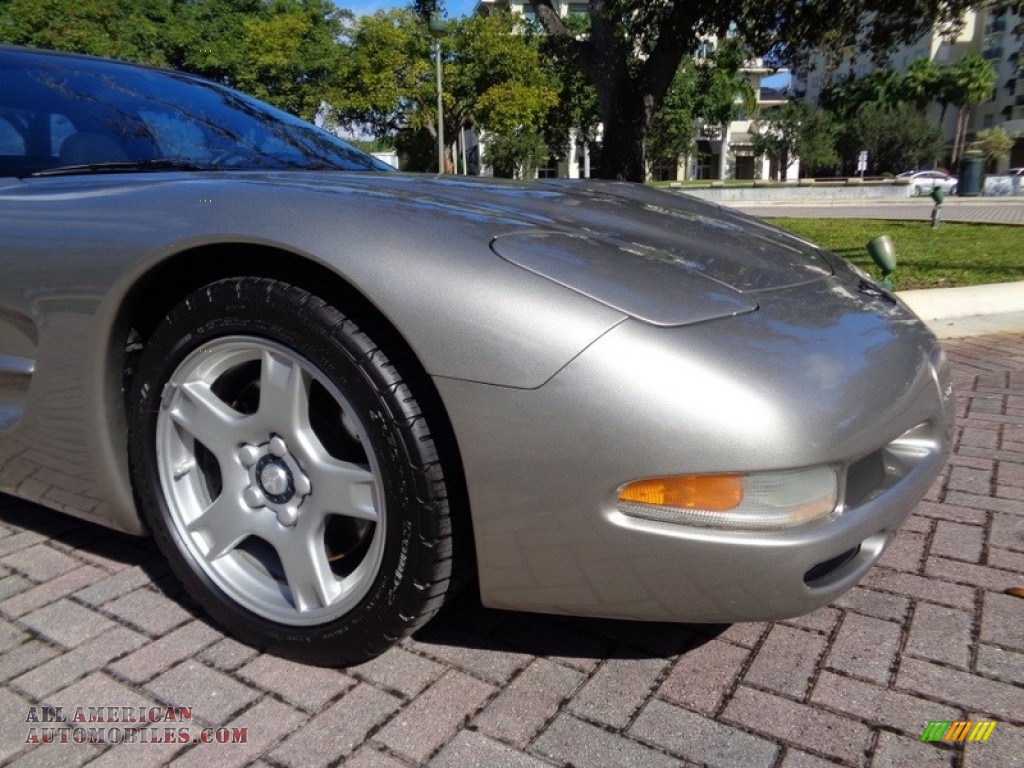 1999 Corvette Coupe - Light Pewter Metallic / Light Oak photo #50