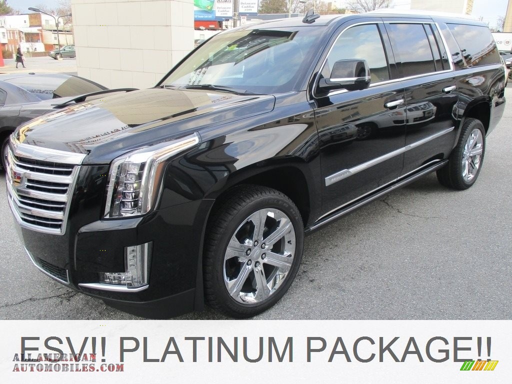 Black Raven / Jet Black Cadillac Escalade ESV Platinum 4WD
