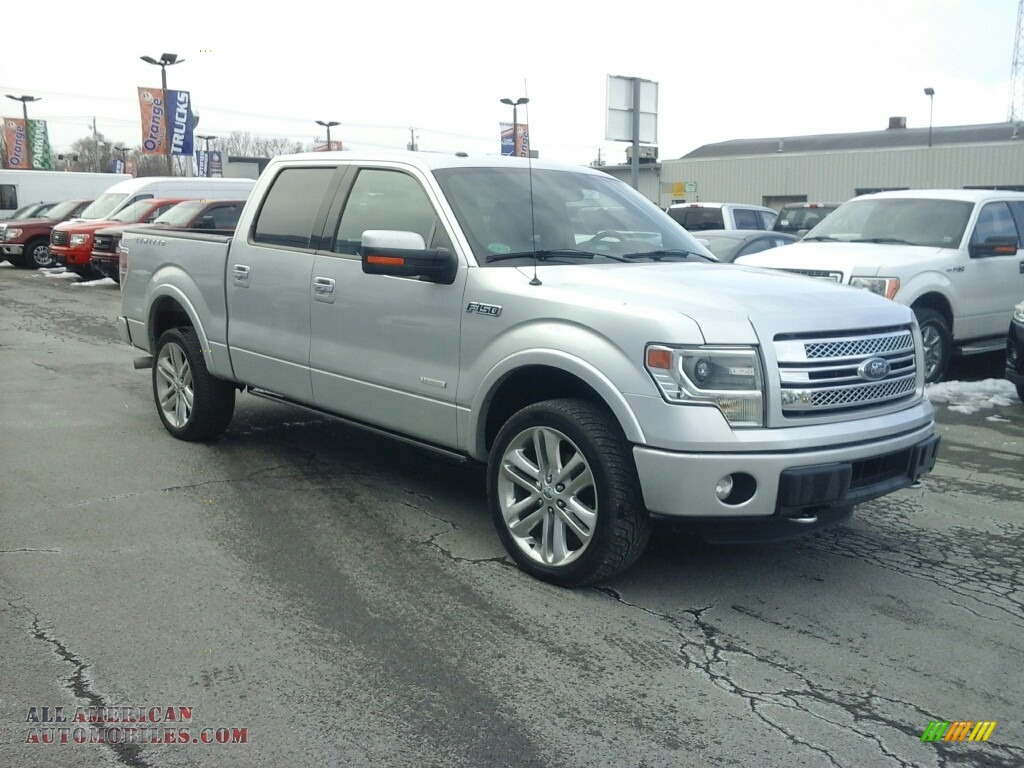 Ingot Silver / Limited Marina Blue Leather Ford F150 Limited SuperCrew 4x4