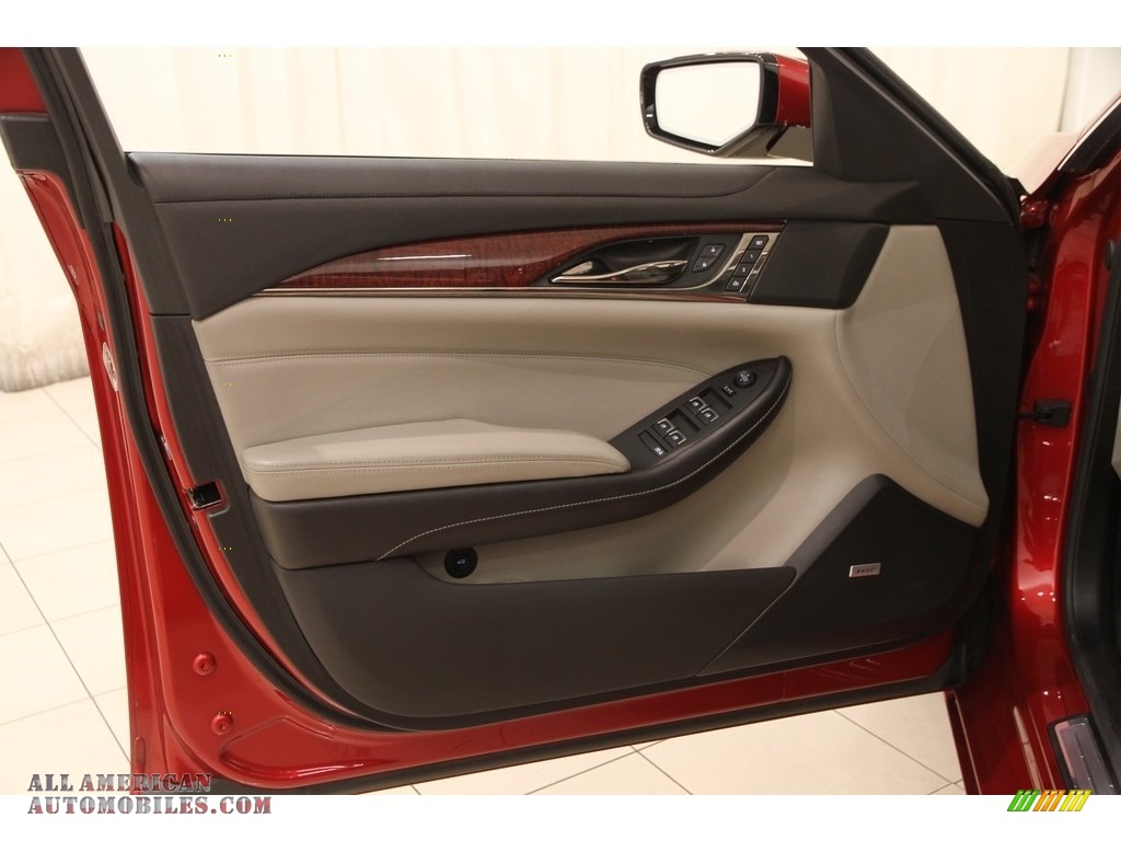 2014 CTS Luxury Sedan AWD - Red Obsession Tintcoat / Light Platinum/Jet Black photo #4