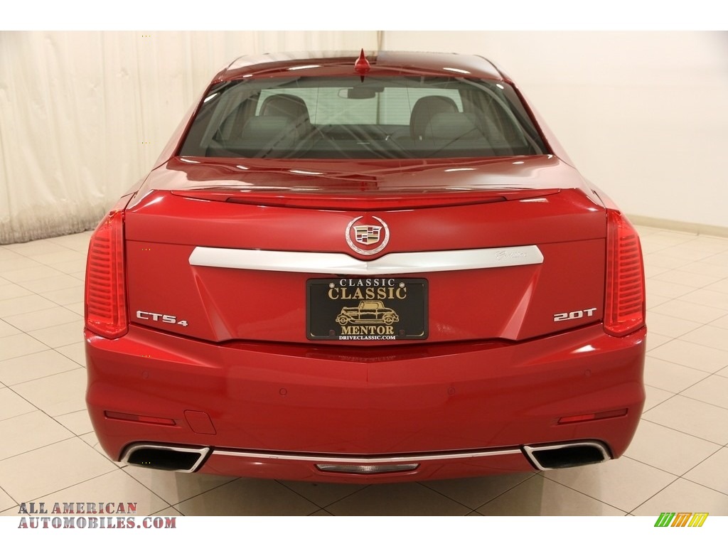 2014 CTS Luxury Sedan AWD - Red Obsession Tintcoat / Light Platinum/Jet Black photo #23