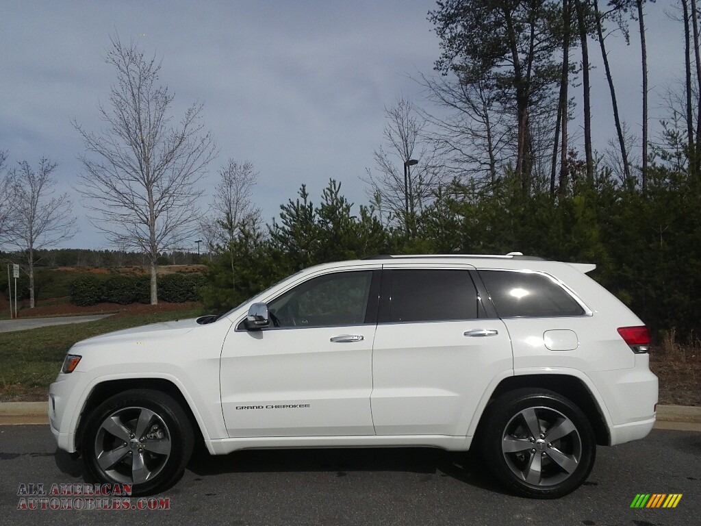 2014 Grand Cherokee Overland 4x4 - Bright White / Overland Nepal Jeep Brown Light Frost photo #1