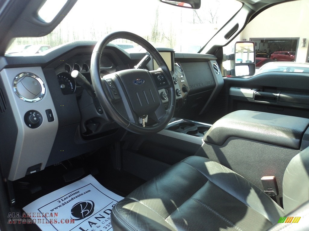2015 F250 Super Duty Lariat Super Cab 4x4 - Ingot Silver / Black photo #6