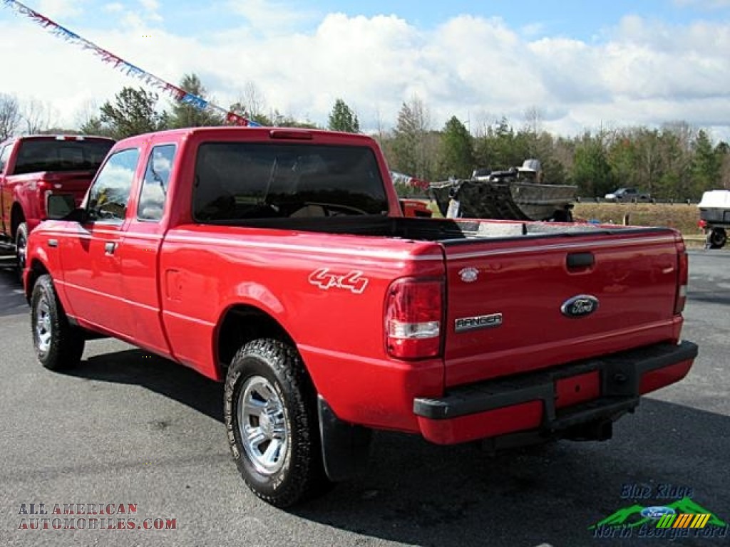 2008 Ranger XL SuperCab 4x4 - Redfire Metallic / Medium Dark Flint photo #3